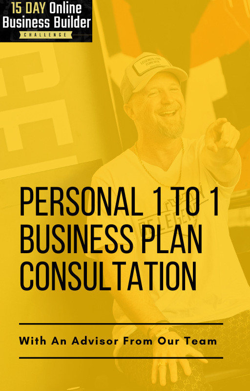 Personal 1-on-1 Business Plan Consultation With An Advisor From My Team